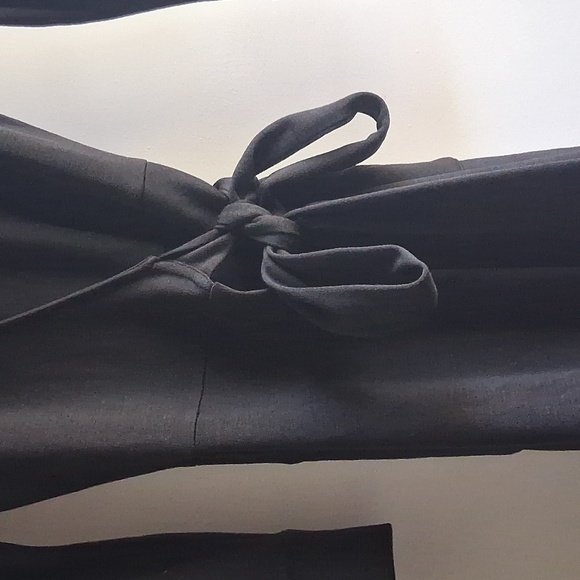 Diane Von Furstenburg DVF Black Wool Wrap Dress Sz 6 - Picture 5 of 10